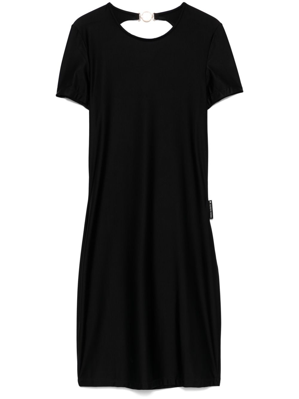 open-back jersey mini dress - 1