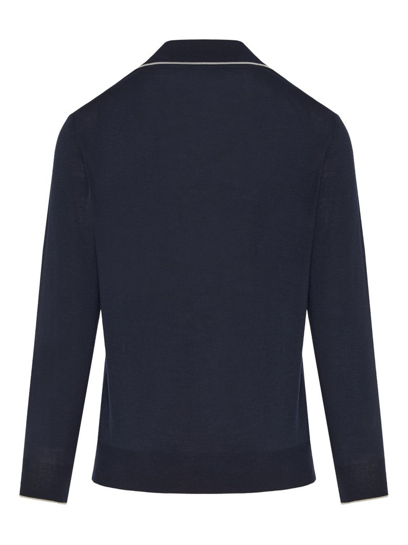 Canali long sleeve polo shirt outlook
