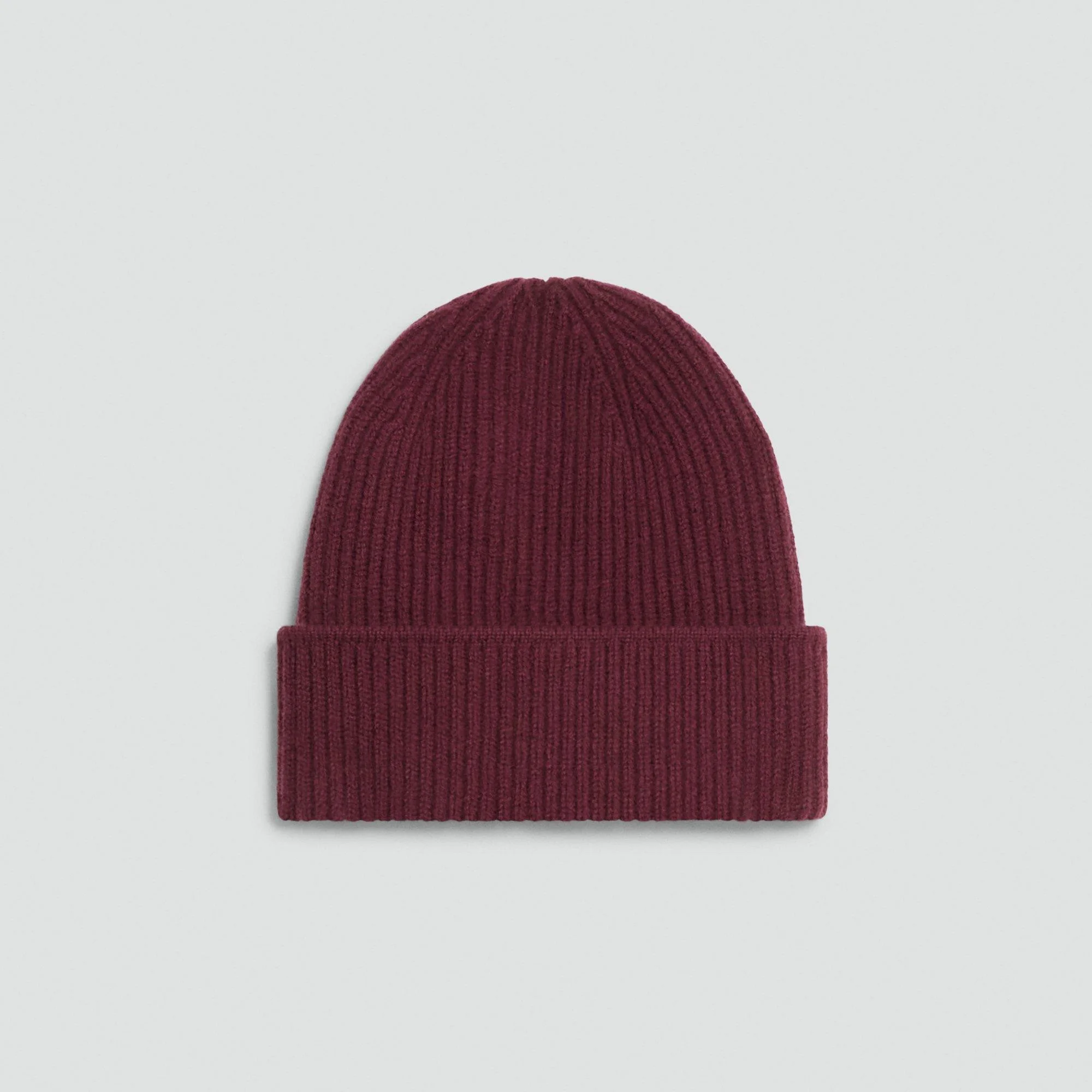 Ribbed Beanie in Cashmere - 1