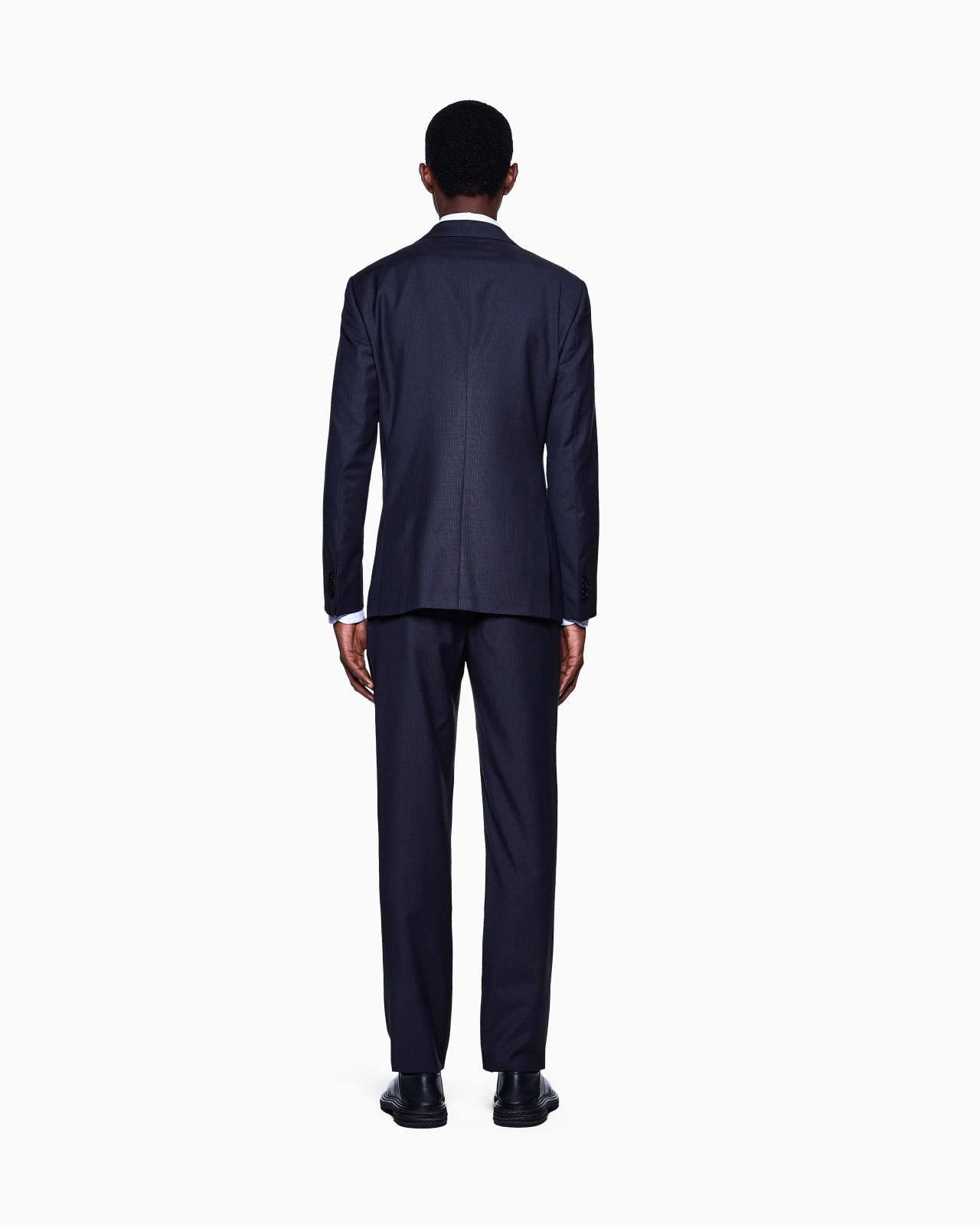SINGLE-BREASTED SOHO LINE SUIT IN MICRO-PINSTRIPED VIRGIN WOOL - 3