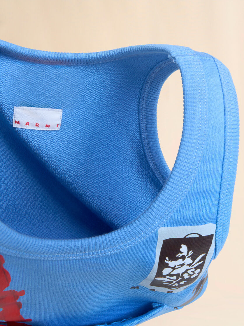 BLUE SWEATSHIRT BAG - 4