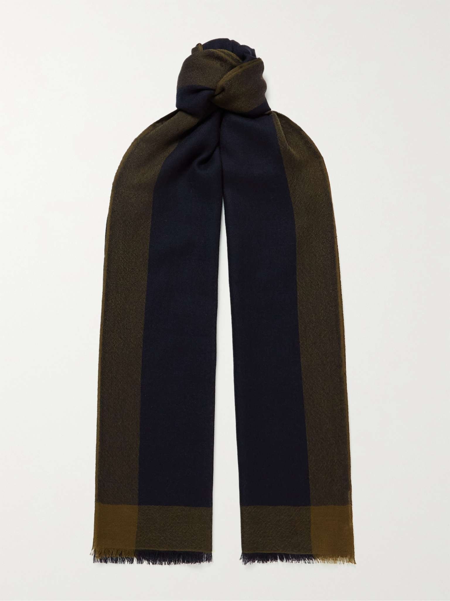 Fringed Brushed-Cashmere Scarf - 1