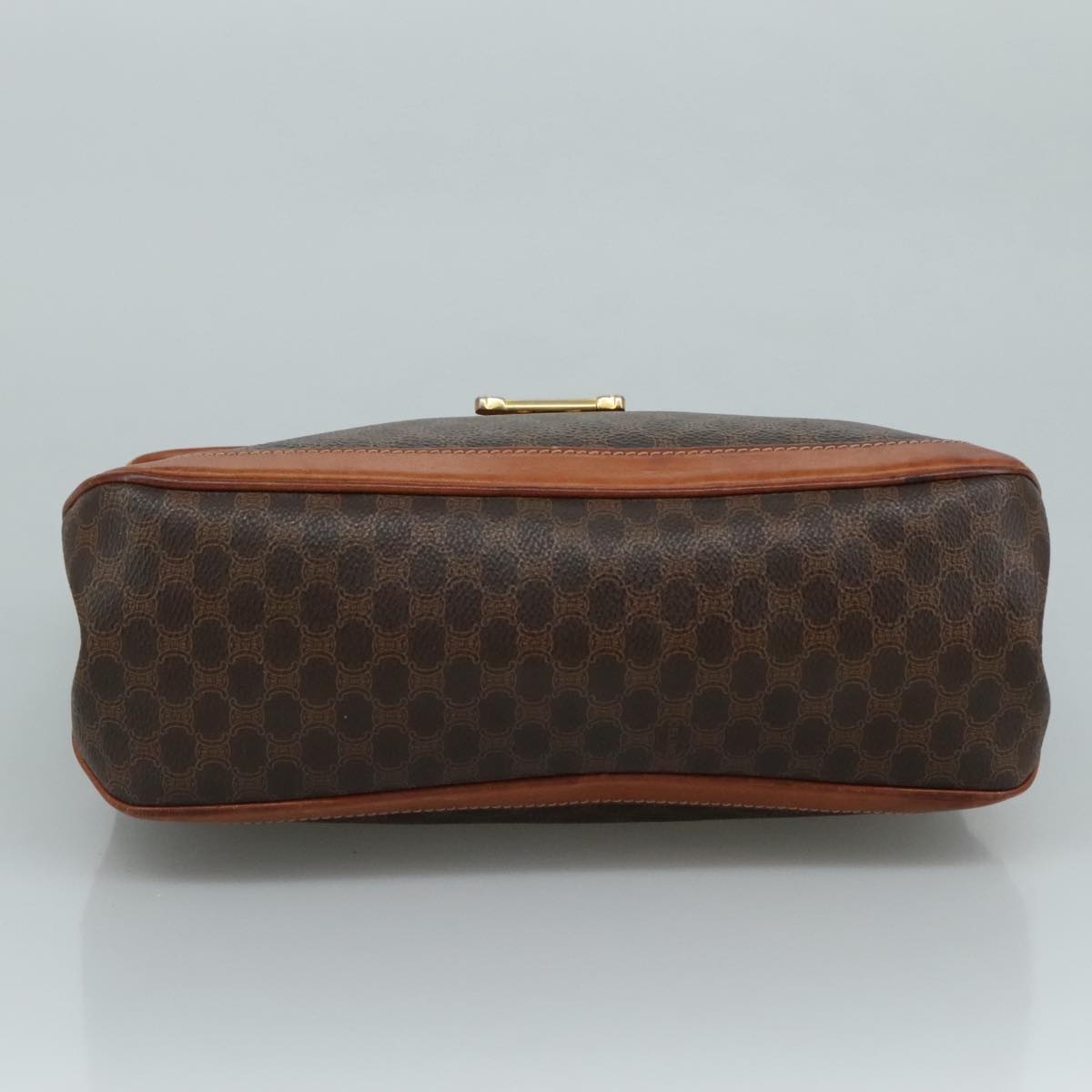 CELINE Macadam Canvas Hand Bag Pvc Leather Brown - 5