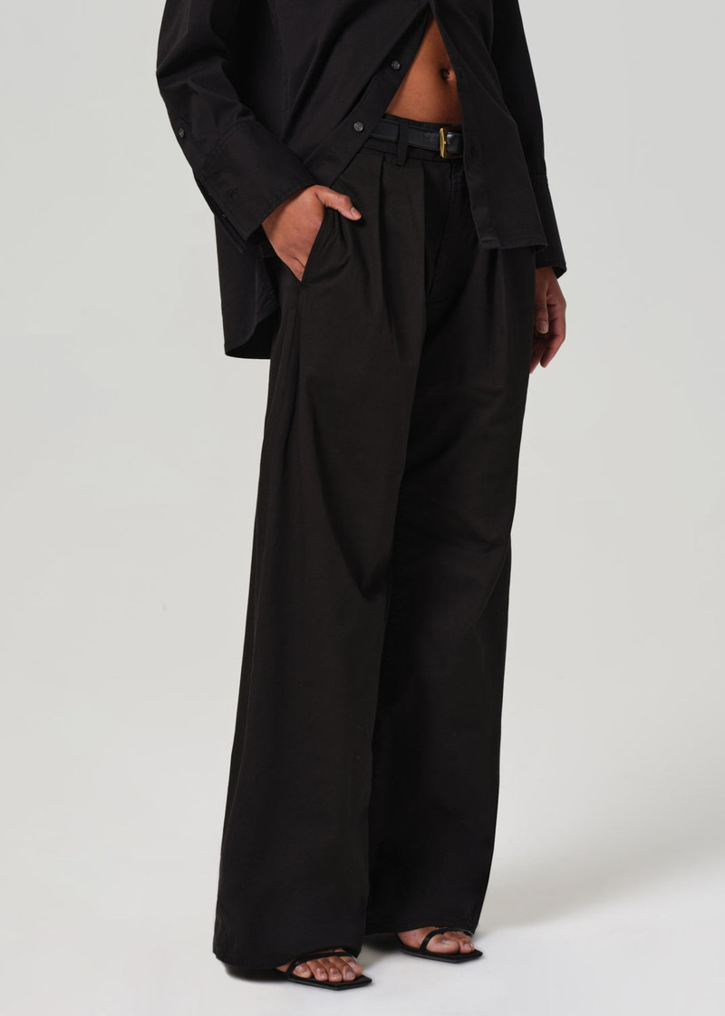 Petra Pleated Trouser In Black 5