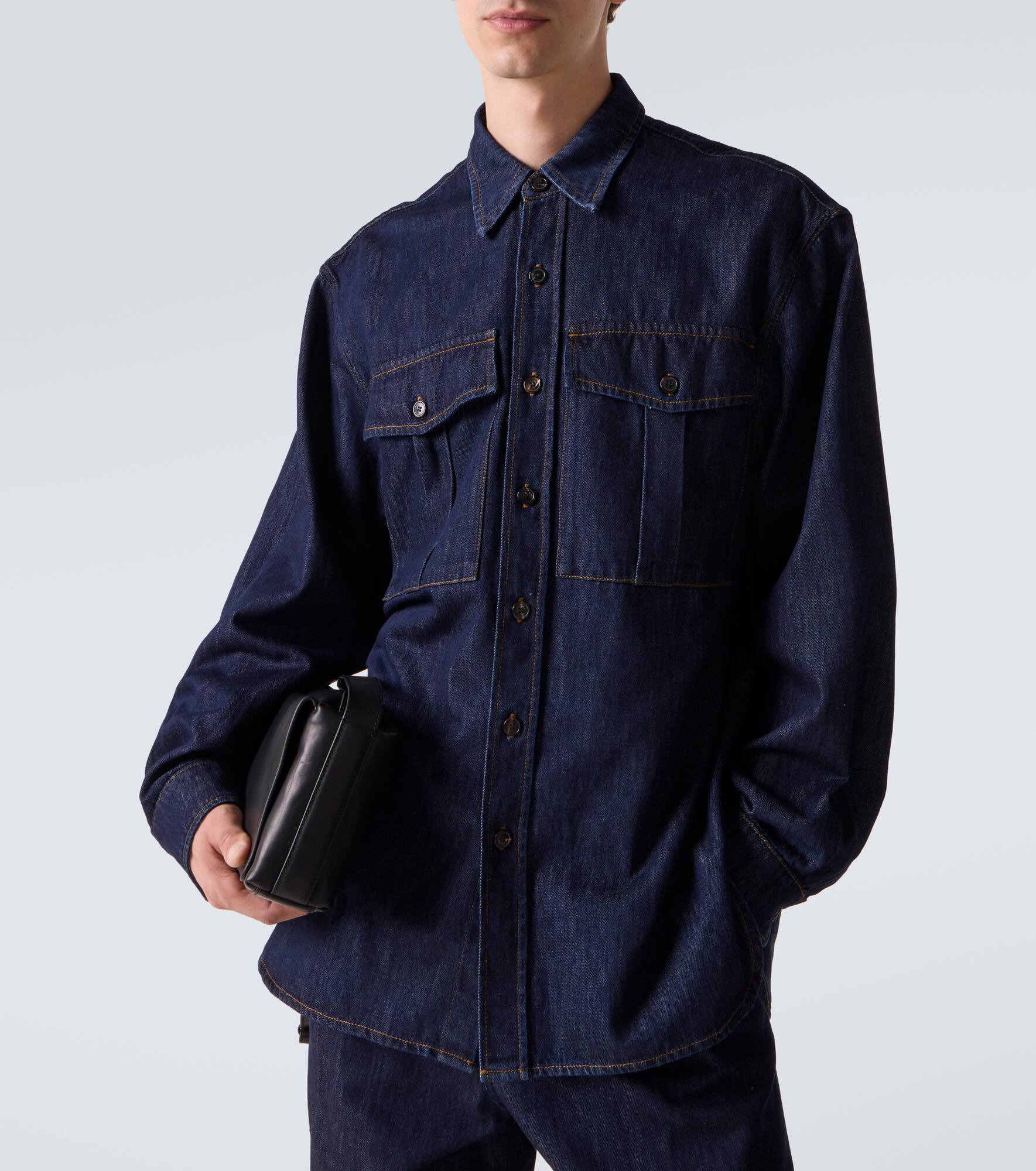 Cotton denim shirt - 5