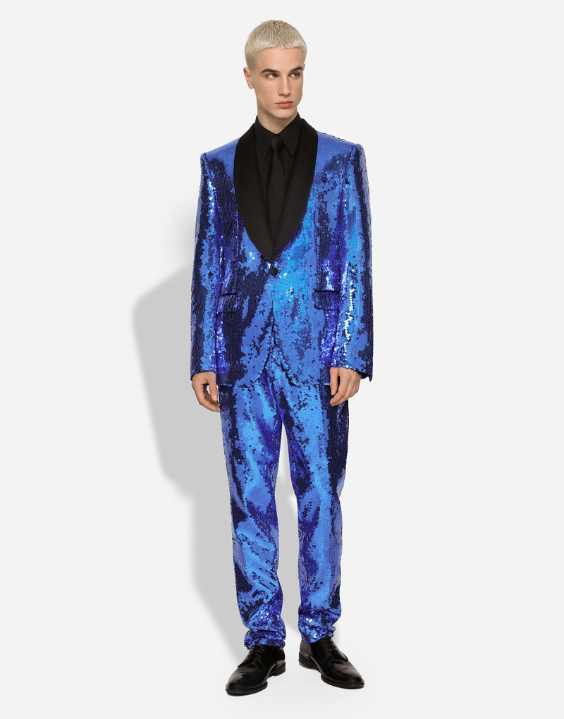 Dolce & Gabbana Sequined single-breasted Sicilia-fit tuxedo suit outlook