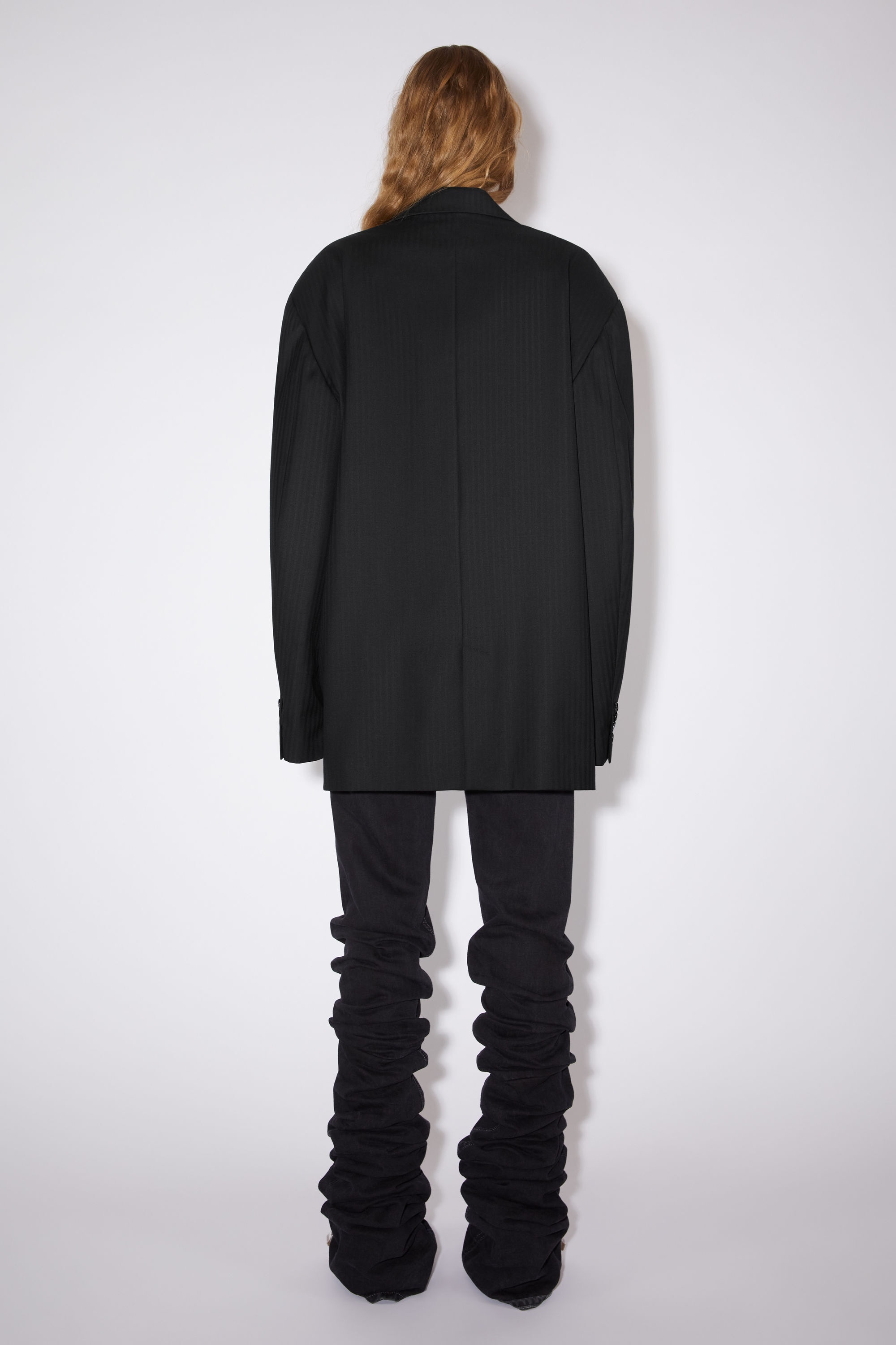 Relaxed fit suit jacket - Black - 3