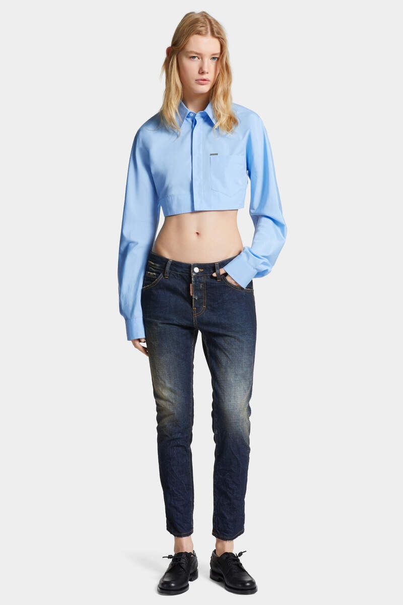 ROUNDED CROPPED SHIRT - 6