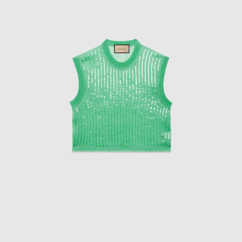 Gucci Mohair Silk Sleeveless Top 1