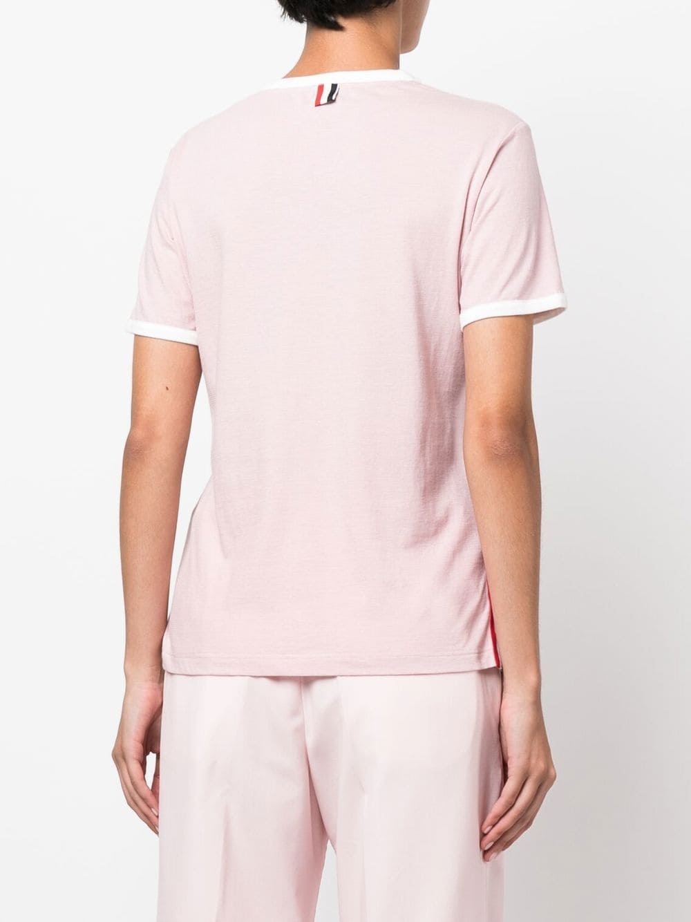 contrast-trim T-shirt - 4