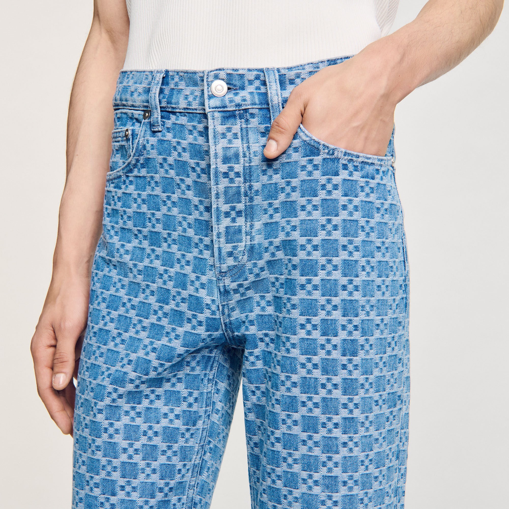 REGULAR-FIT SQUARE CROSS JEANS - 3