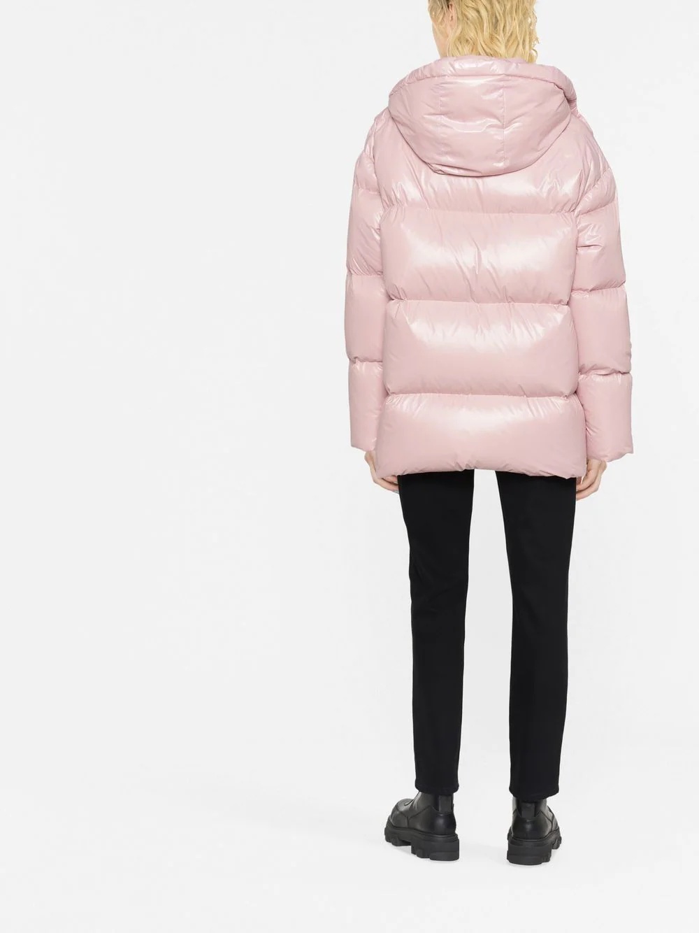 Iconic rear logo-print padded jacket - 3