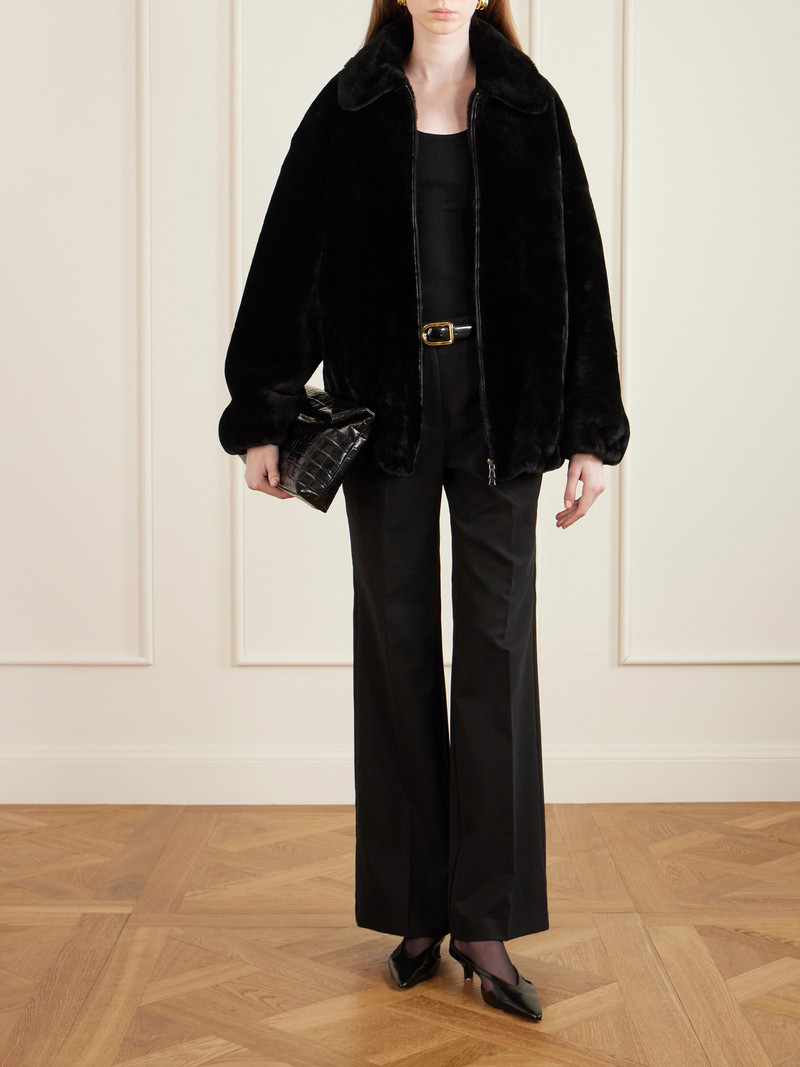 NOUR HAMMOUR Shearling Jacket outlook