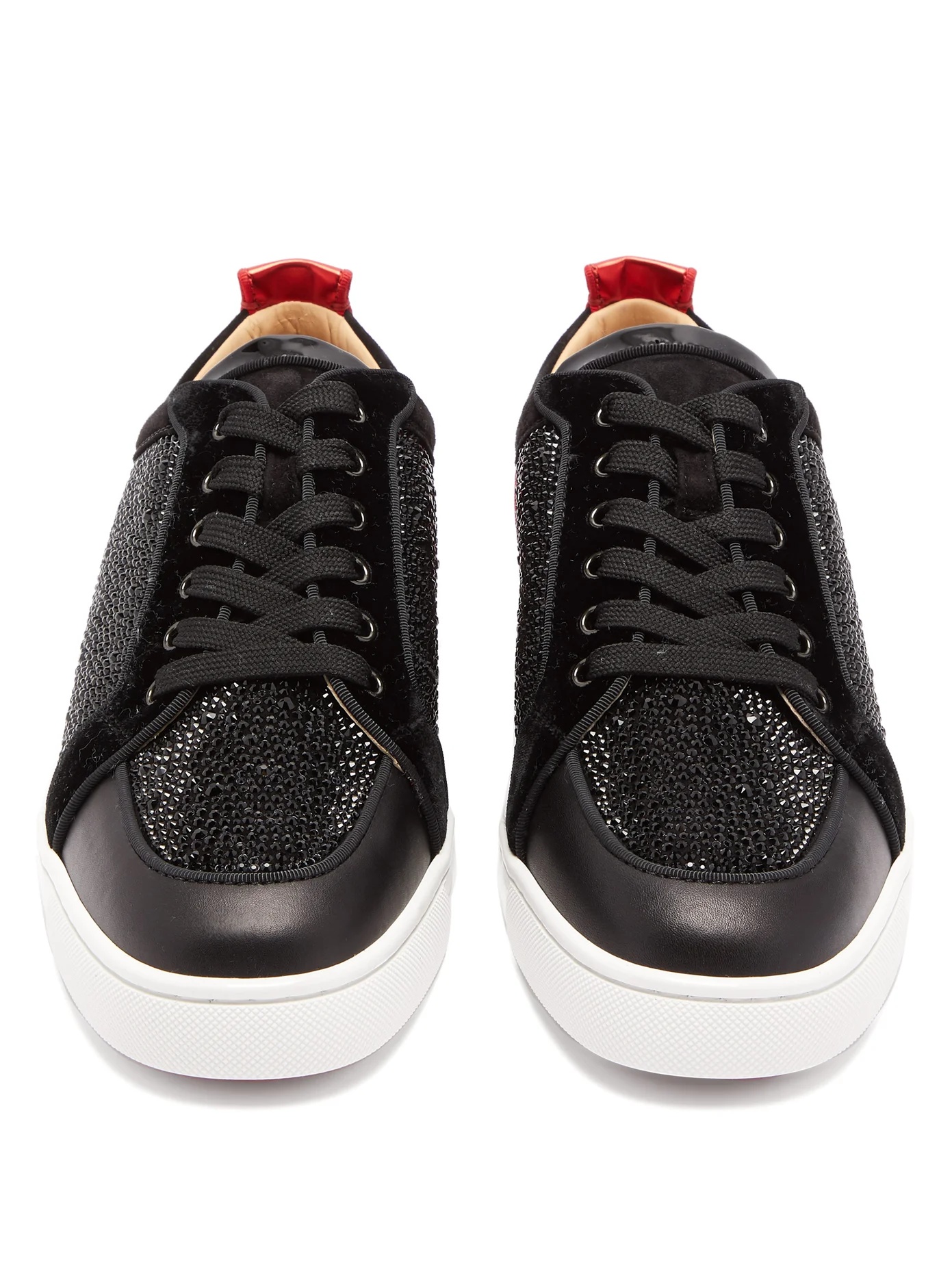 Rantulow crystal-embellished leather trainers - 5