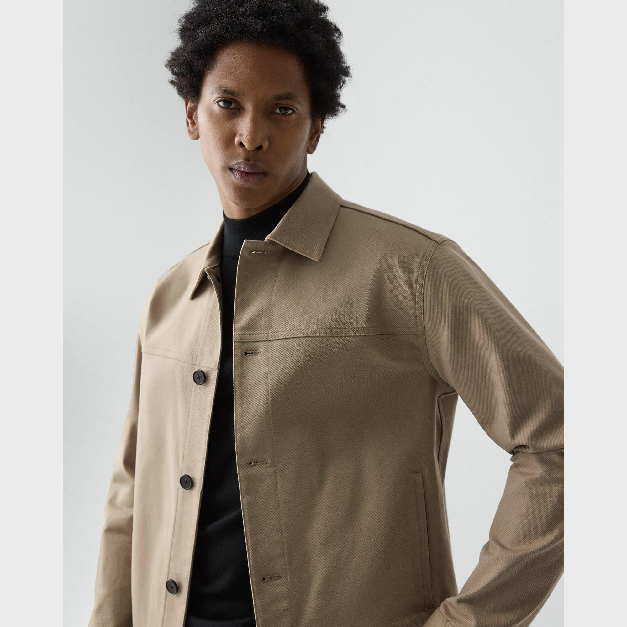 Button Jacket in Twill Stretch - 5