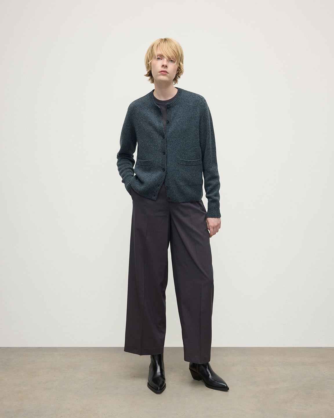 Donegal Cashmere Blue Cardigan - 2