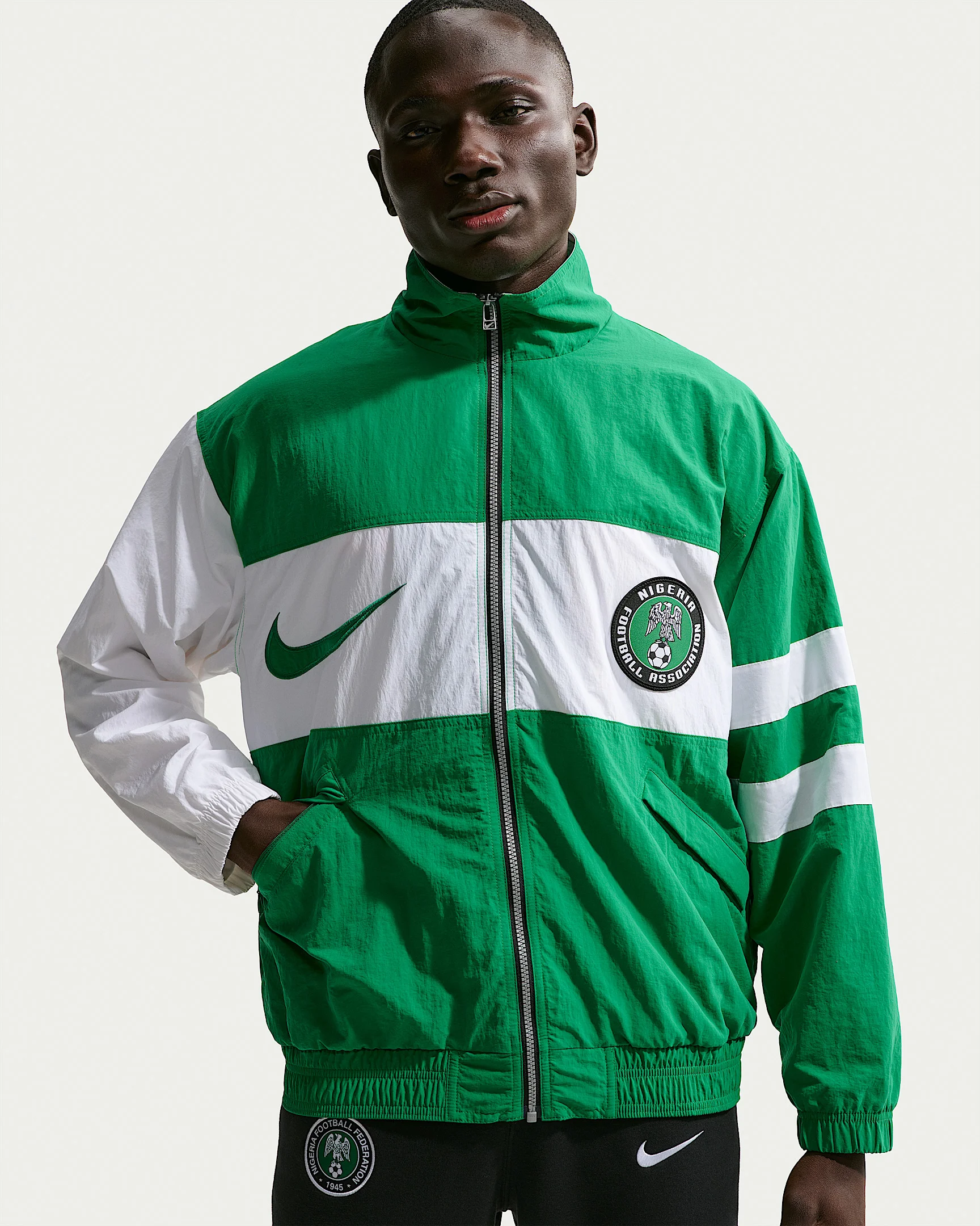 Nigeria 1996 Reissue Men's Nike Soccer Replica Track Jacket - 1