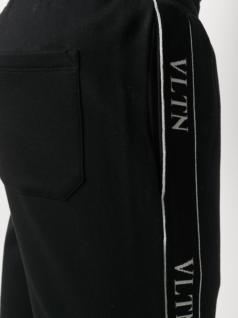 logo tape track trousers - 7