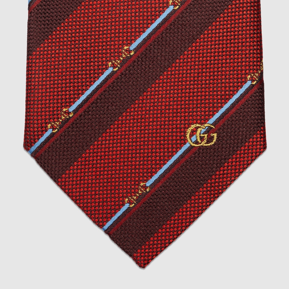 Horsebit silk jacquard tie - 4