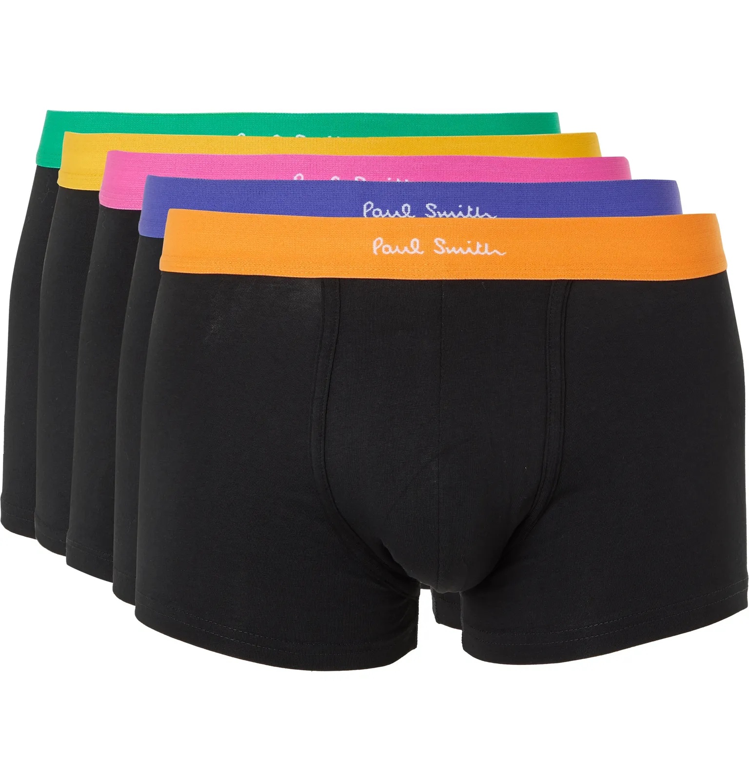 Five-Pack Stretch-Cotton Boxer Briefs - 1