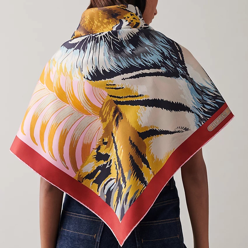 Tigre Royal double face scarf 90 - 2