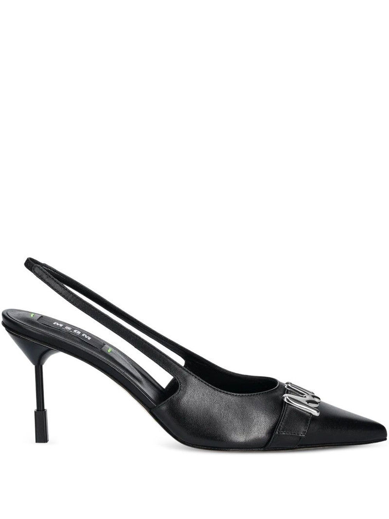slingback leather pumps 1