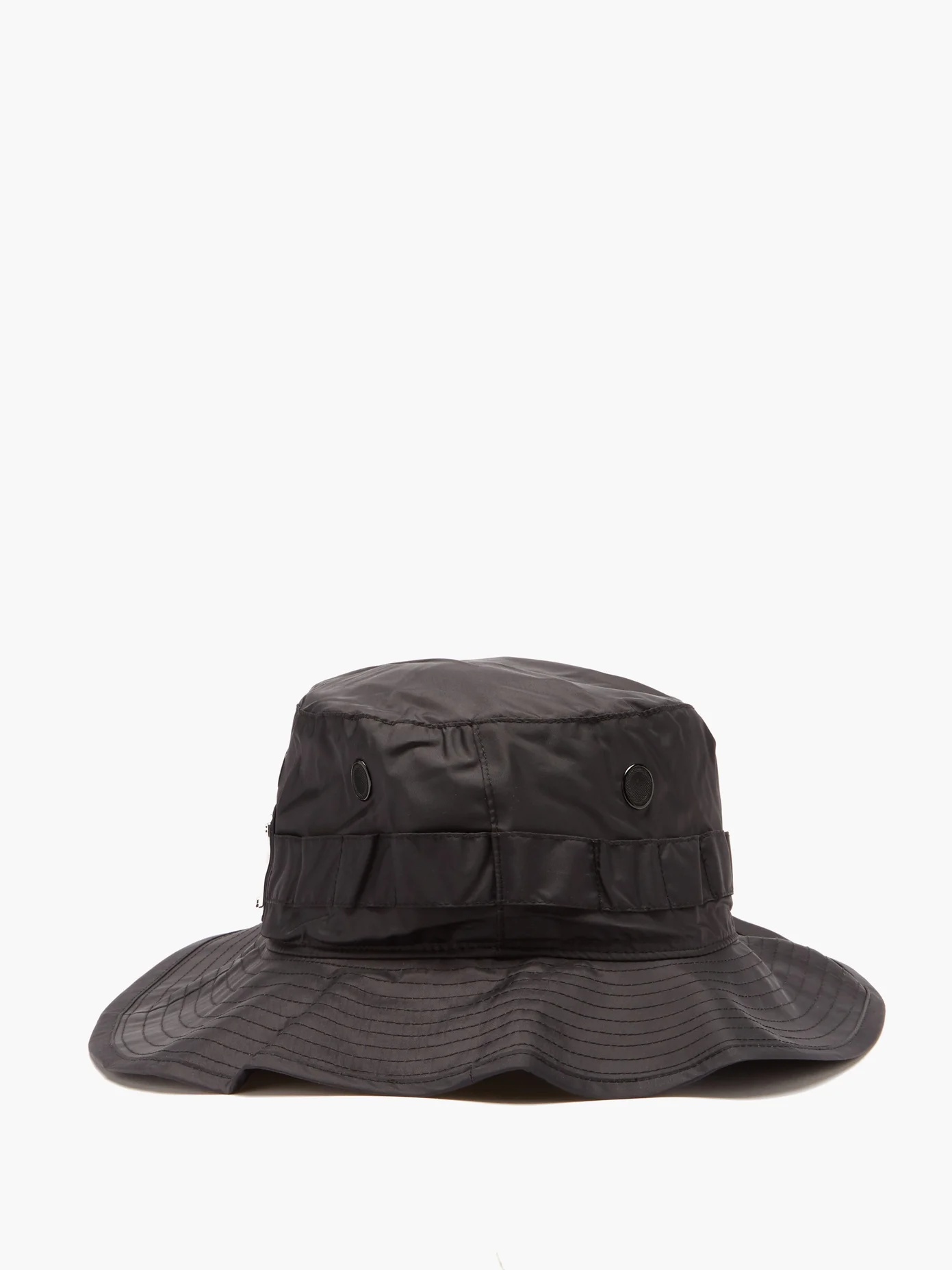 Face-patch nylon bucket hat - 3