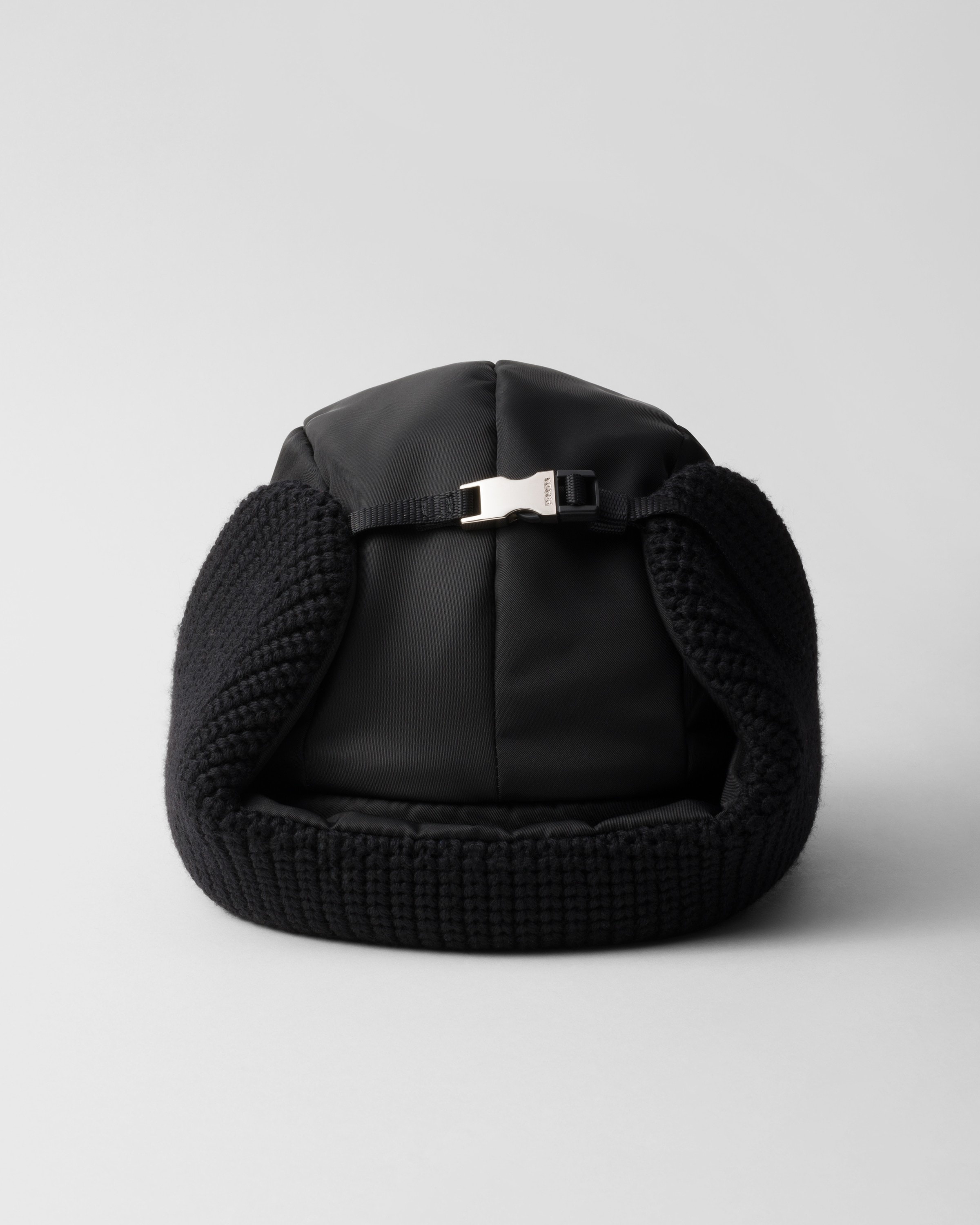 Re-Nylon and wool trapper hat - 2