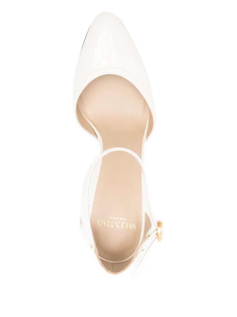100mm ankle-strap leather pumps 4