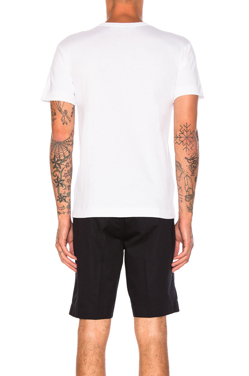 Cotton Tee with Black Emblem - 3