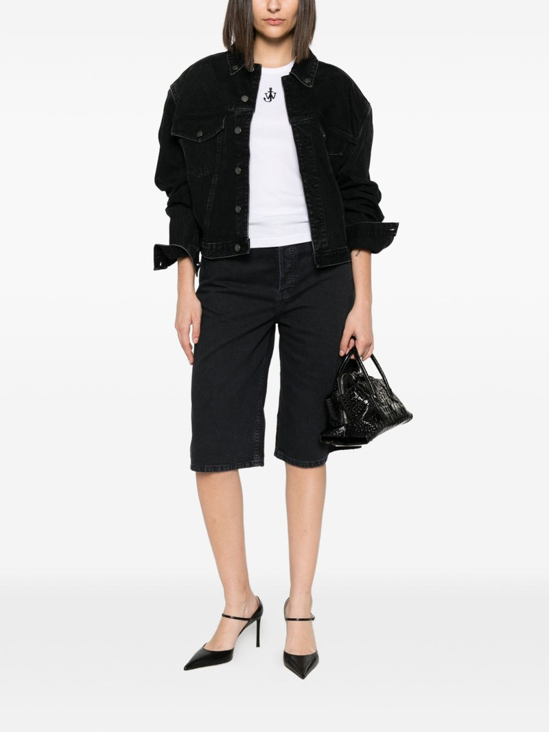 HAIKURE New Becky Twill faded-effect denim shorts outlook