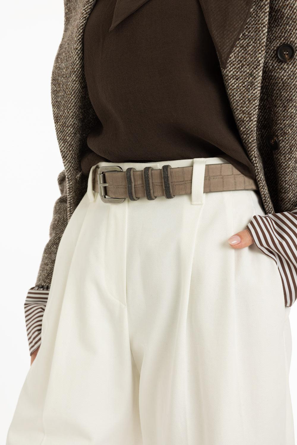 Three Ring Embossed Belt - 4