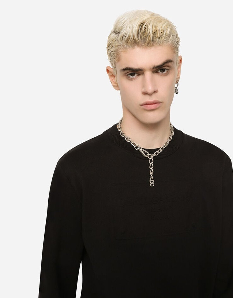 Technical jersey sweatshirt with embossed DG logo 5