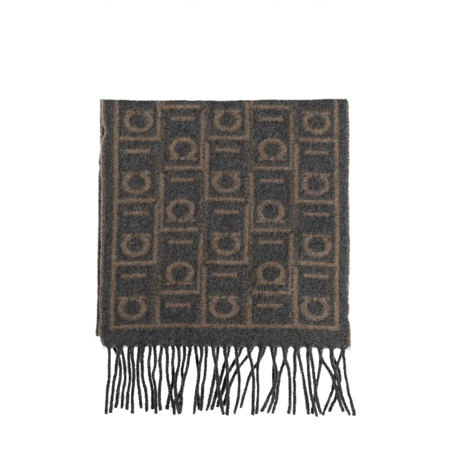 Ferragamo Monogram Motif Reversible Scarf - 1