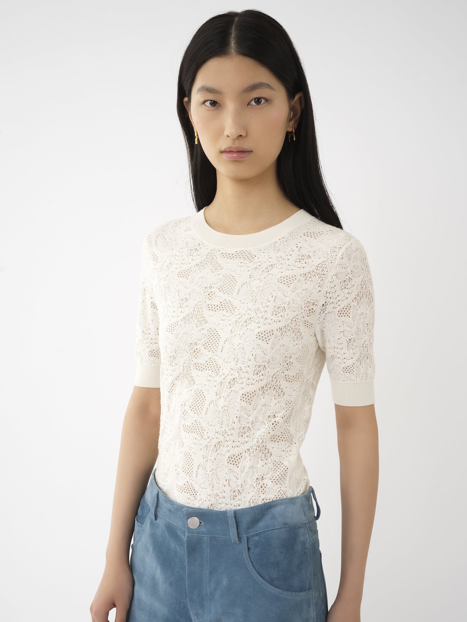SHORT-SLEEVE SWEATER - 4