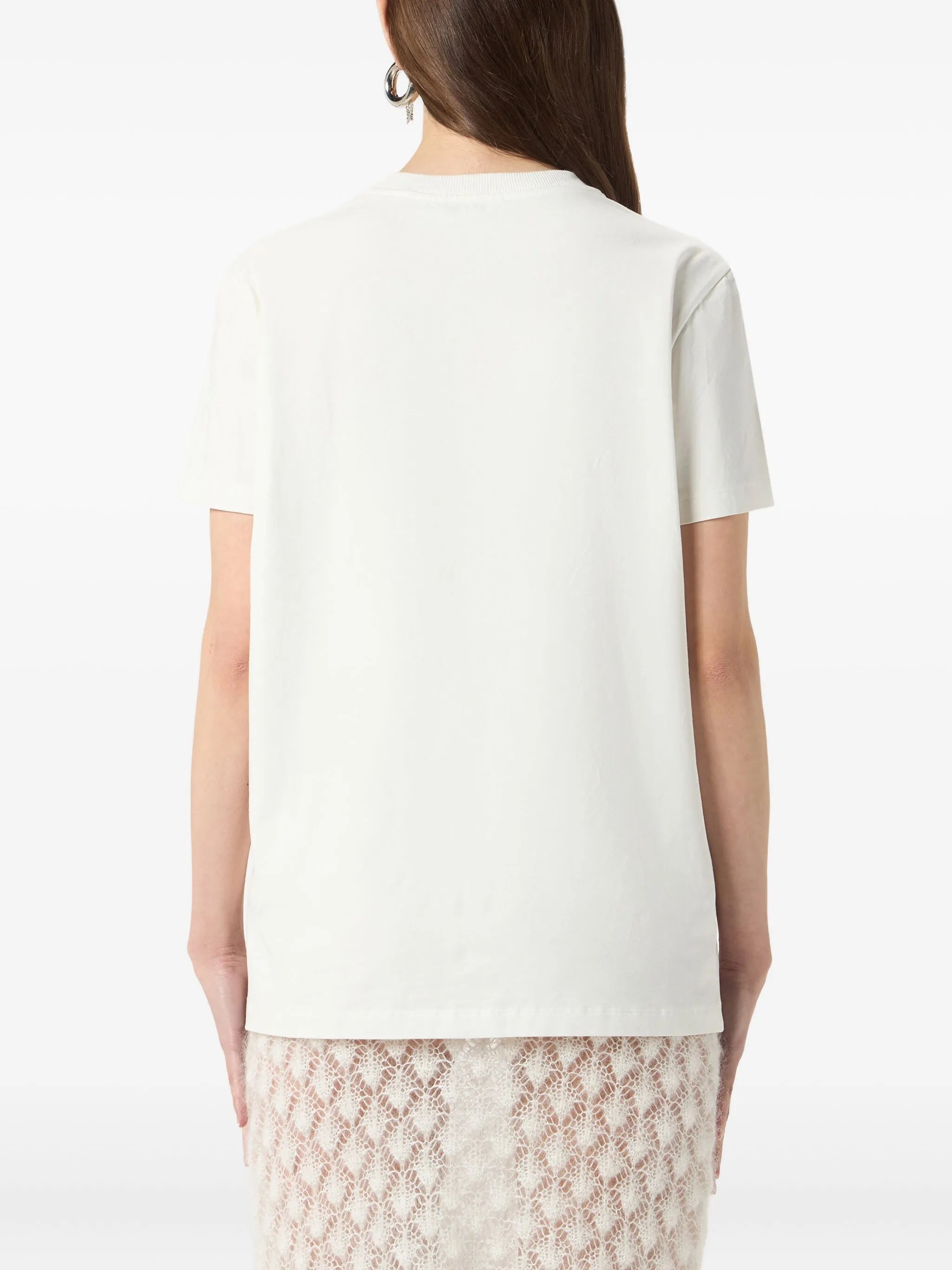 Blumarine Kitten-print Jersey T-shirt - 4