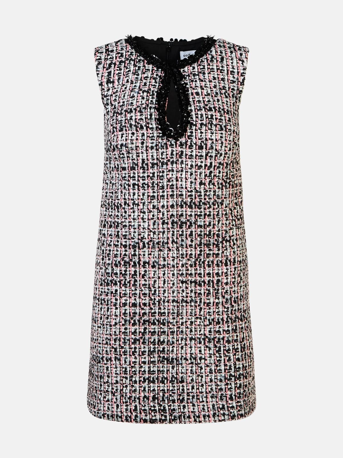 MINI 'DRESS' IN BLACK/PINK POLYESTER - 1