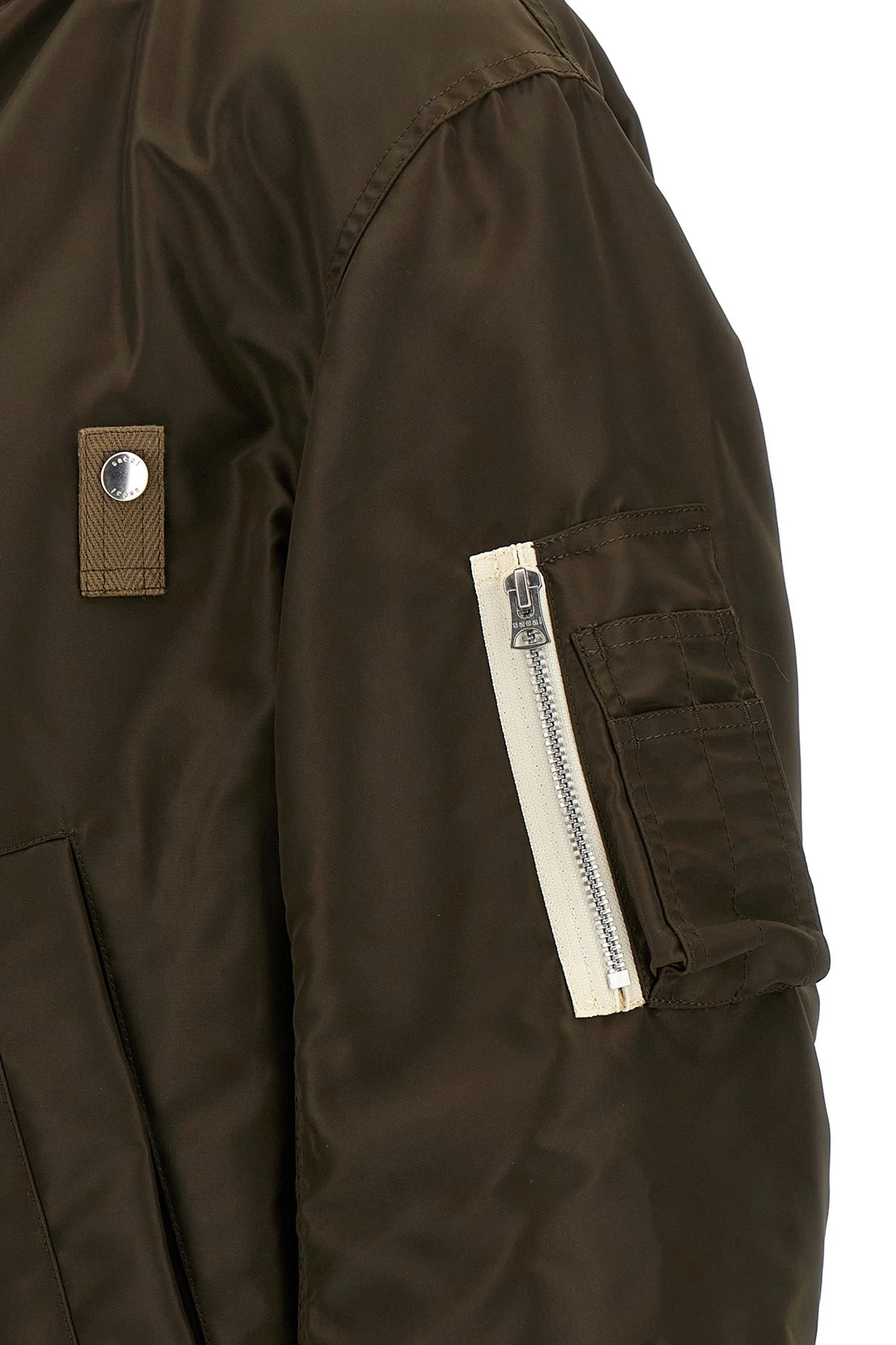 Hooded nylon bomber jacket - 4
