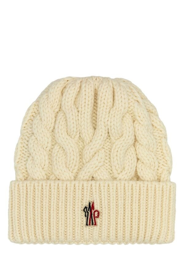 Moncler Grenoble Moncler Grenoble Woman Ivory Wool Beanie  display picture 1