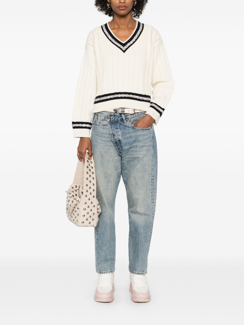 crystal-embellished sweater - 2