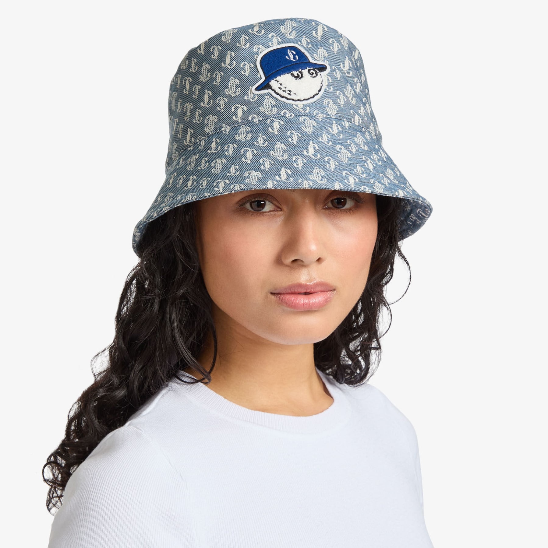 Jimmy Choo / Malbon Bucket Hat
Denim Monogram Bucket Hat - 2