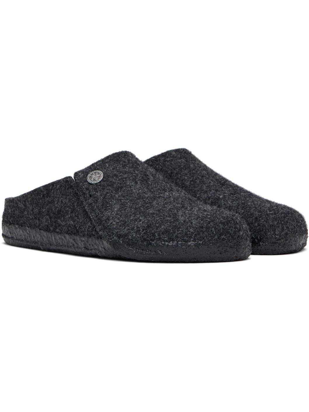 Gray Narrow Zermatt Slippers - 4