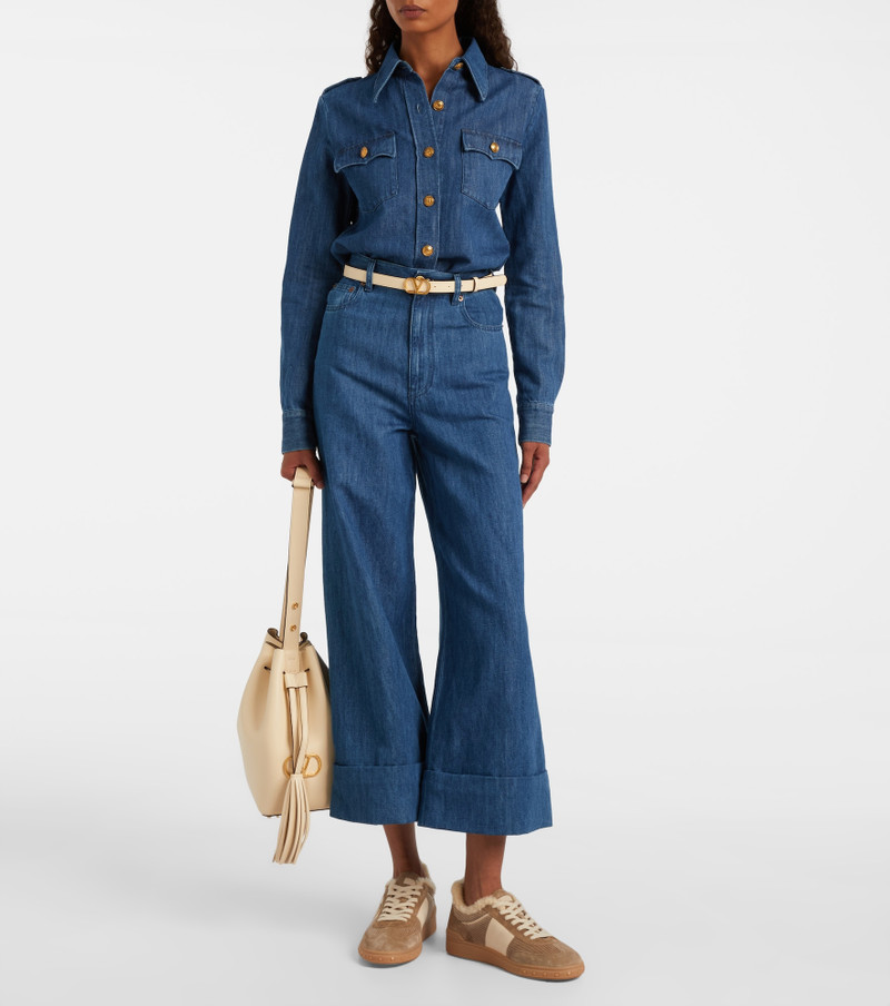Valentino Upvillage suede and corduroy sneakers outlook