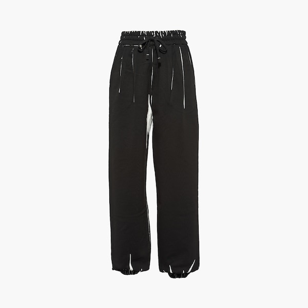 Printed cotton fleece joggers - 3