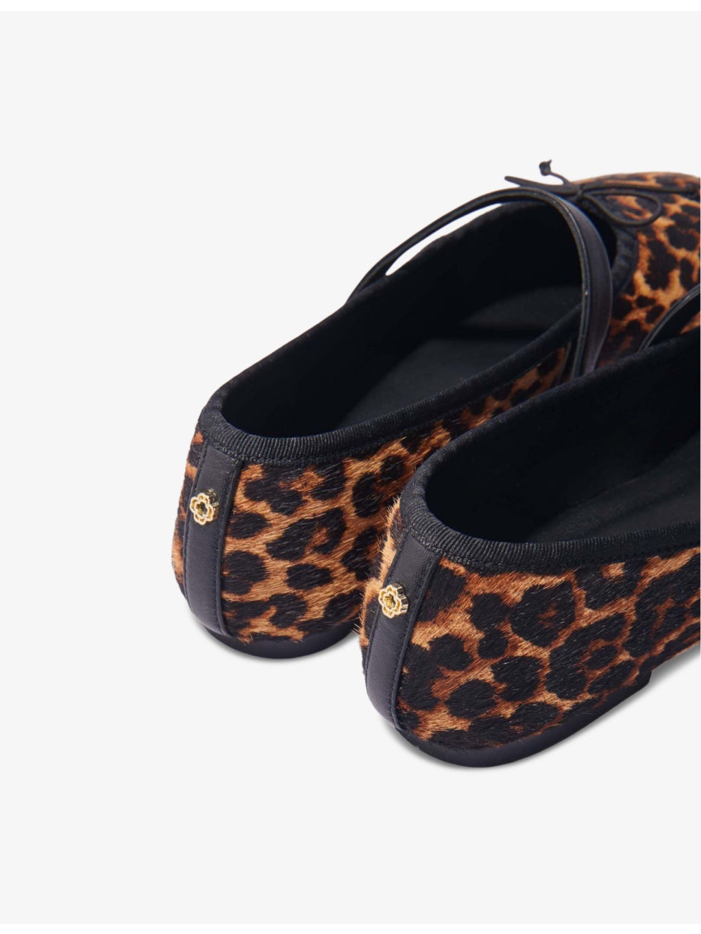 Faby leopard-pattern calf-hair ballerina shoes - 4