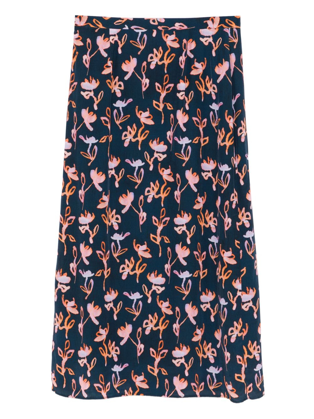 floral-print midi skirt - 2