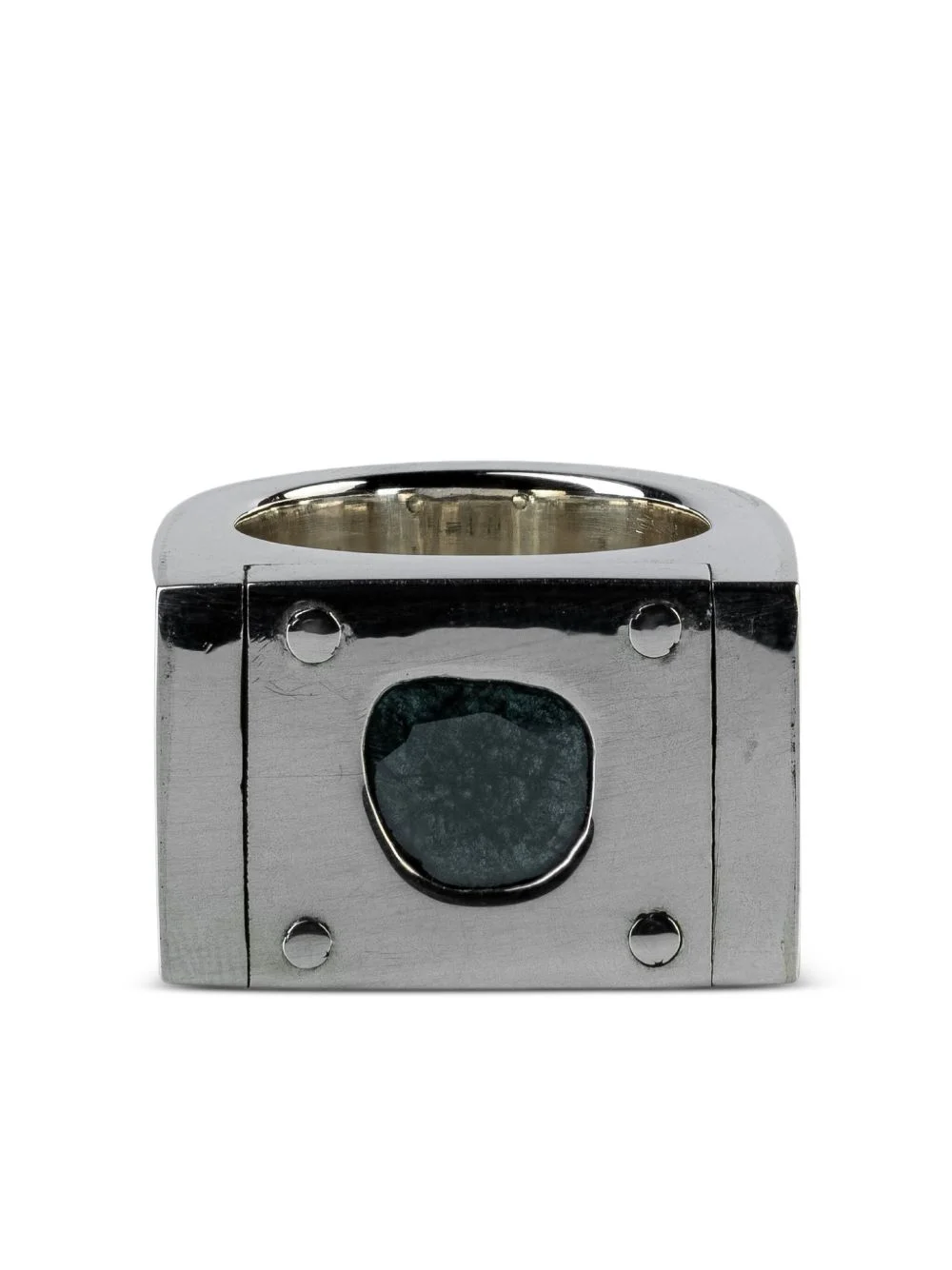sterling silver diamond ring - 1