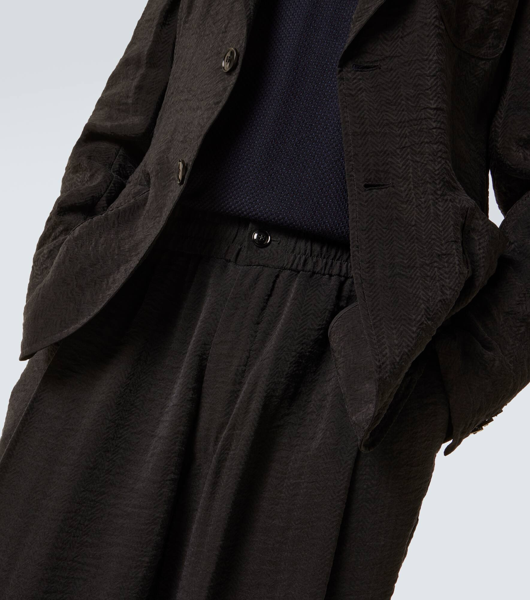 Jacquard straight pants - 5