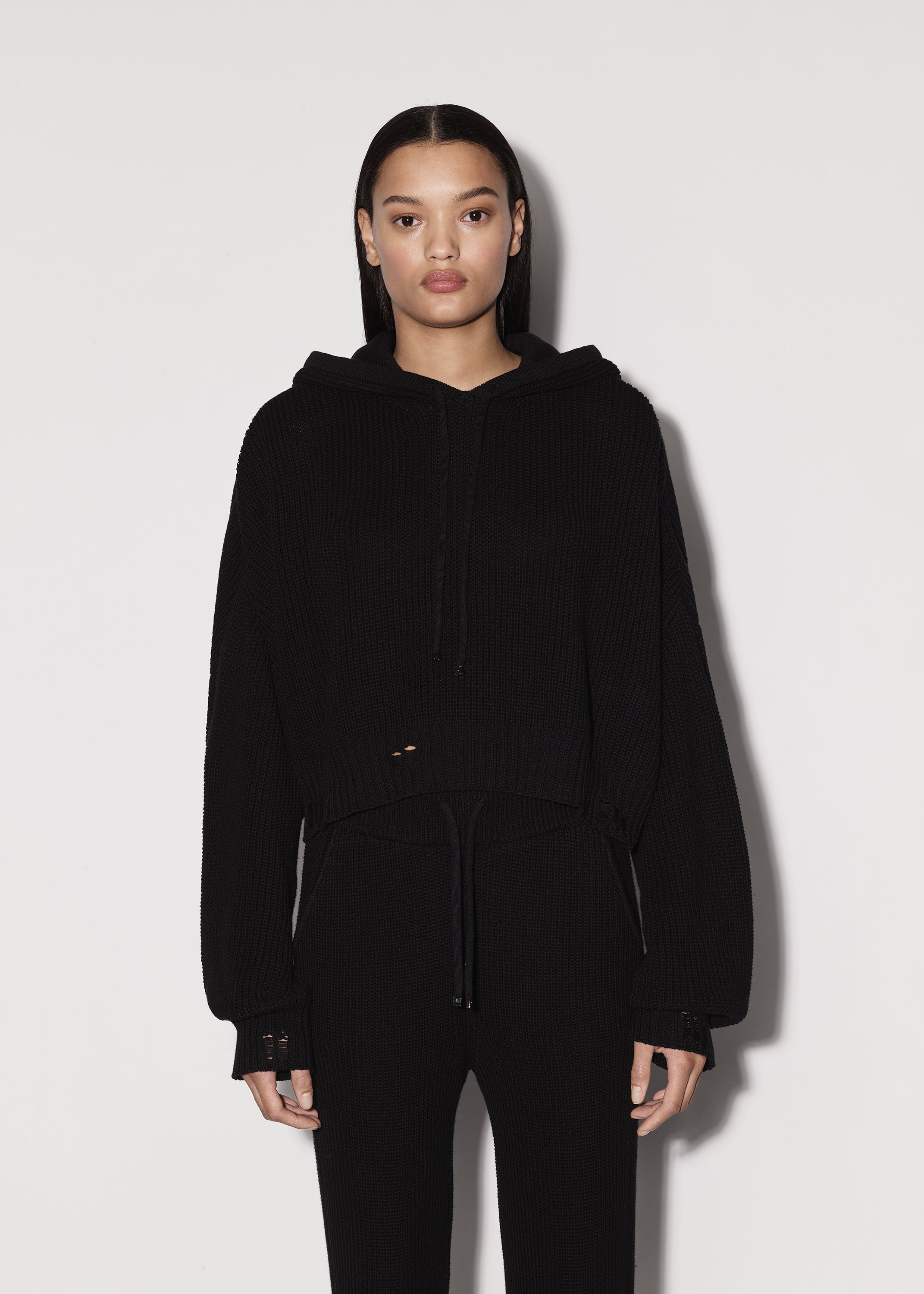 OVERSIZED RIB HOODIE - 2