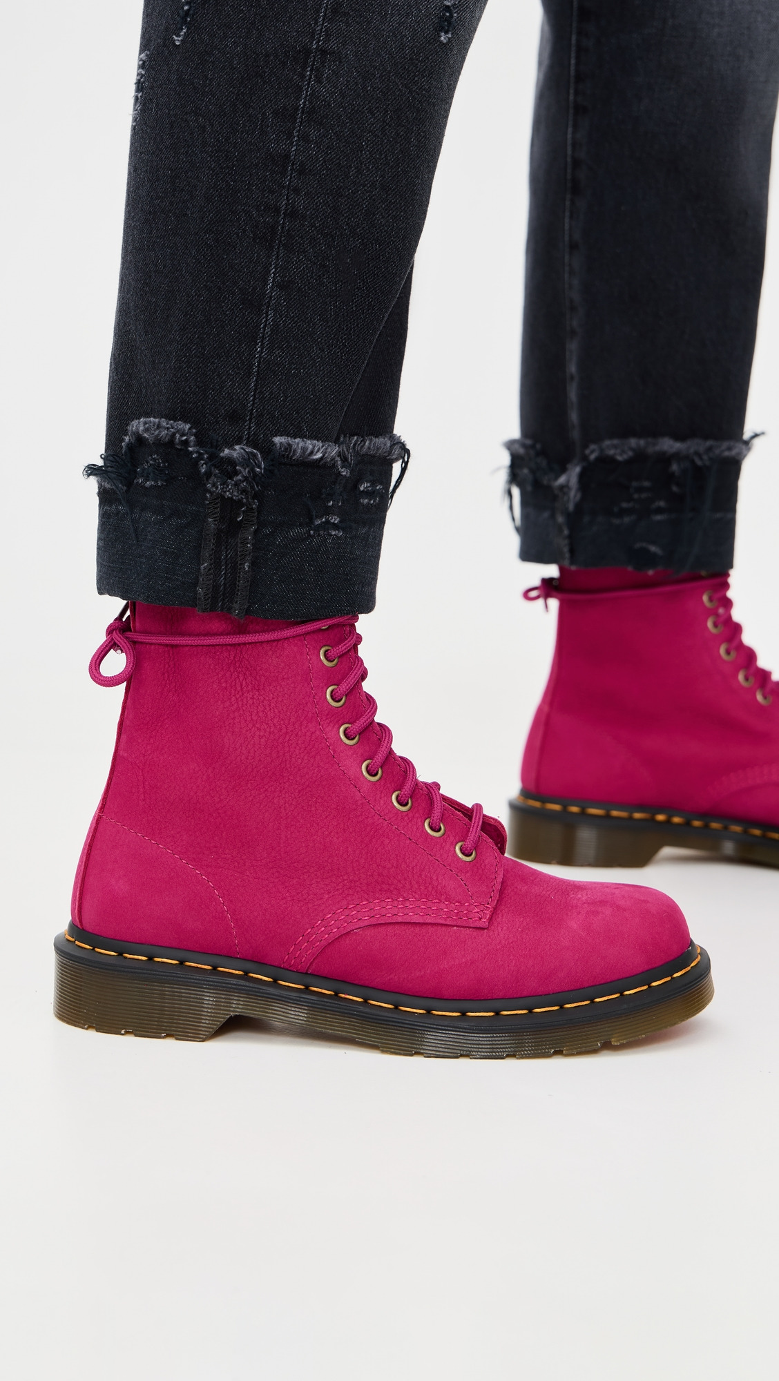 1460 Pascal Milled Nubuck Boots - 2